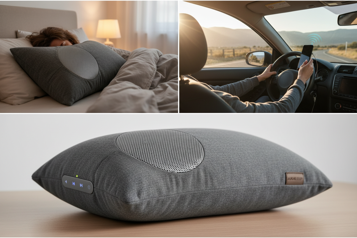 BLUETOOTH PILLOWS for king size bed twin beds full size bed